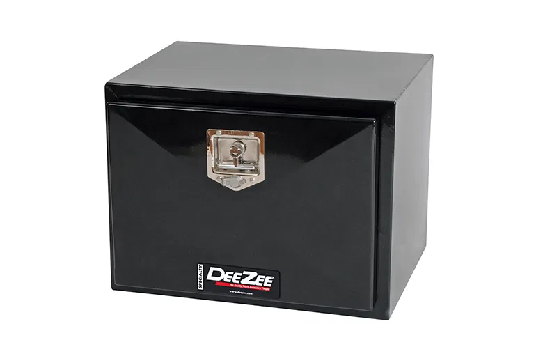 DB-2600 – DEE ZEE Tool Box, Underbed Single Lid Powder Coat Black Gloss Powder Coated Steel 24 Inch Length x 18 Inch ...